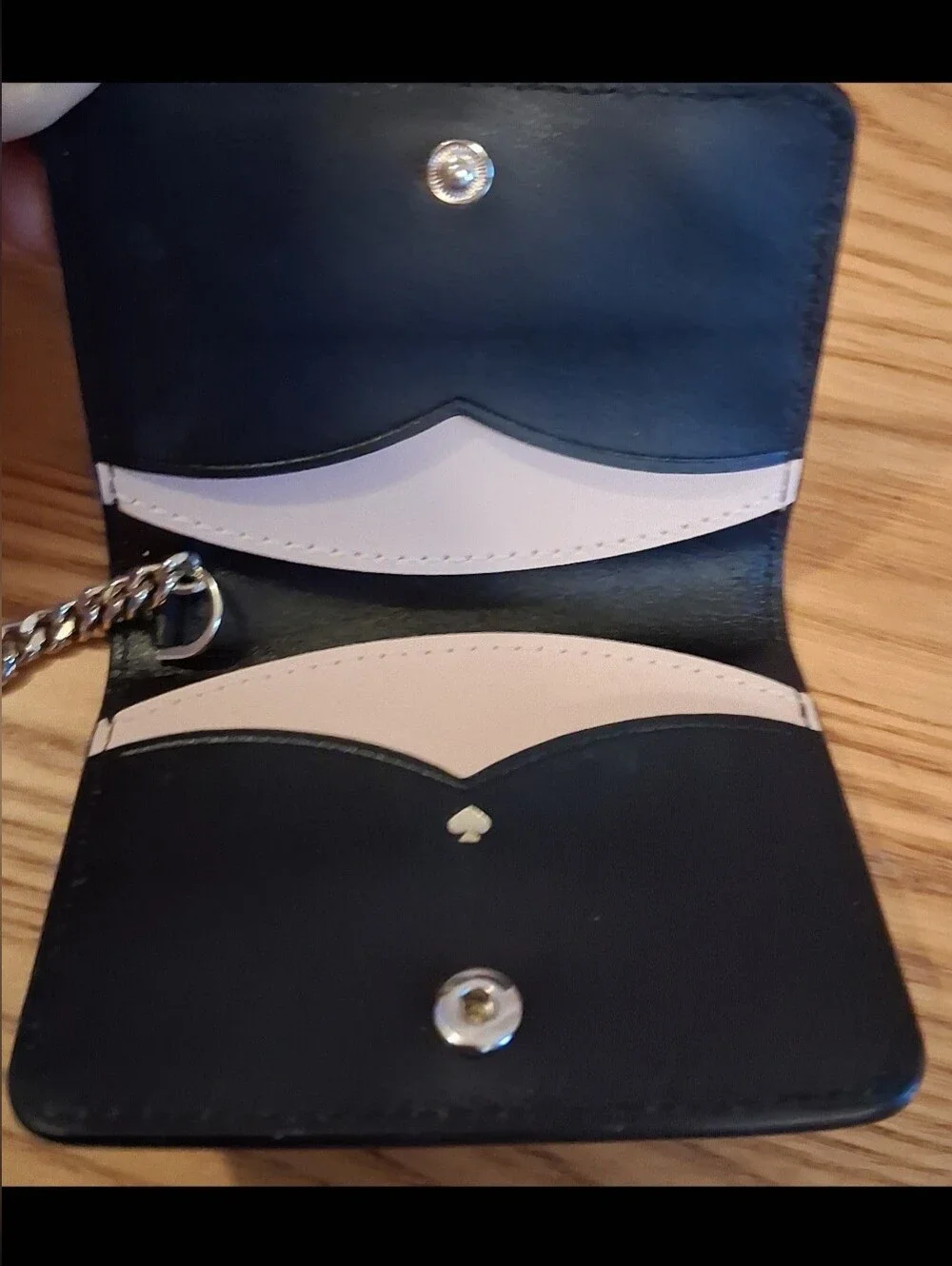 NWOT Kate Spade Nadine Black Leather Casual Everyday Keychain Keycard Wallet